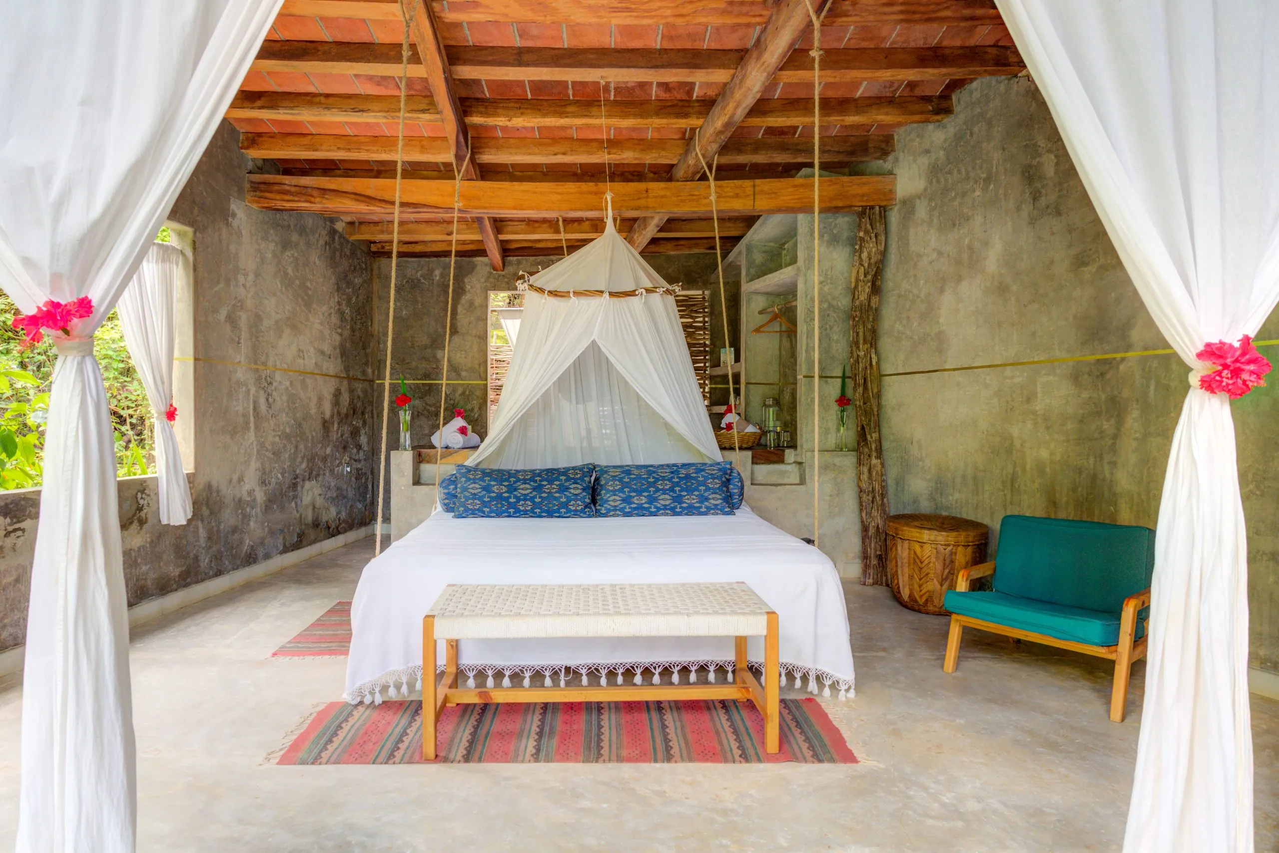 Casita Mango — terraza privada junto al árbol de mango, Casitas Maraika